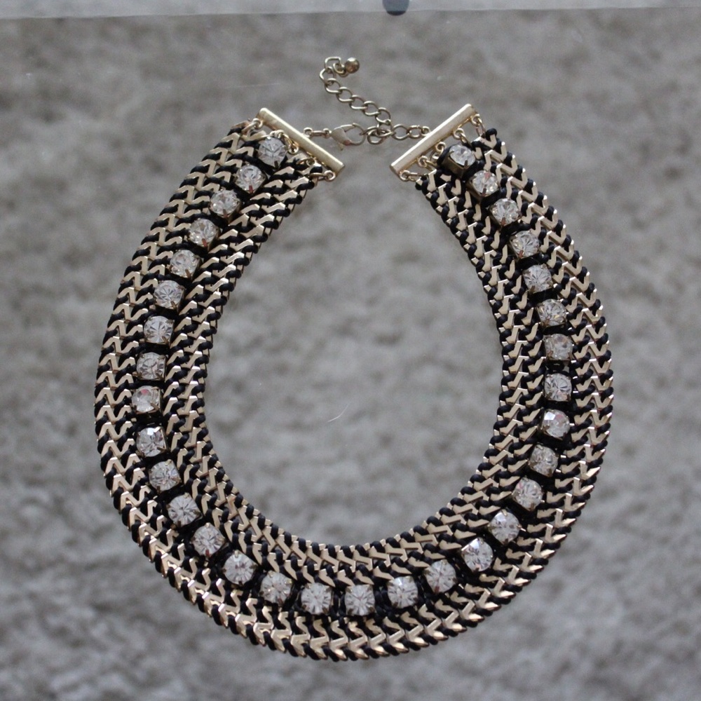Black & Gold Statement Necklace
